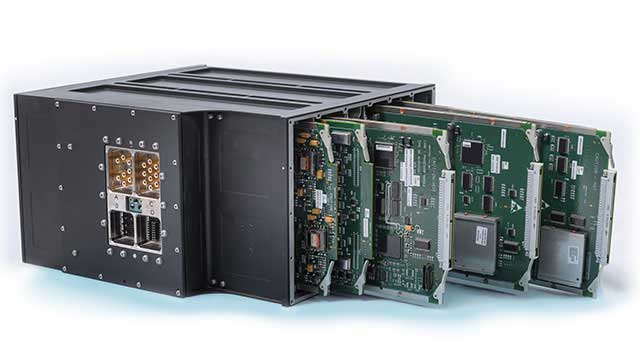 Hardware for our fly-by-wire flight control system. While solutions may vary by aircraft, BAE Systems is continually evolving our flight control systems to lead the future of aviation technologies, including advanced autonomous control systems.